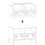 Mueble para TV acero laminado en frío verde oliva 68x39x43,5 cm de , Muebles TV - Ref: Foro24-851320, Precio: 69,85 €, Descue...