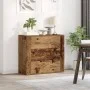 Aparador madera de ingeniería madera envejecida 80x33x70 cm by , Sideboards - Ref: Foro24-857085, Price: 103,15 €, Discount: %