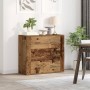 Aparador madera de ingeniería madera envejecida 80x33x70 cm by , Sideboards - Ref: Foro24-857085, Price: 104,65 €, Discount: %