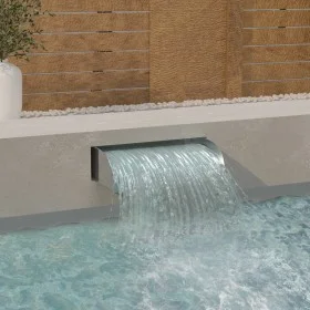 Gartenwasserfall aus Edelstahl 304, 60 x 34 x 14 cm von vidaXL, Brunnen und Wasserfälle - Ref: Foro24-148879, Preis: 71,69 €,...