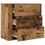Aparador madera de ingeniería madera envejecida 80x33x70 cm by , Sideboards - Ref: Foro24-857085, Price: 103,15 €, Discount: %