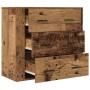 Aparador madera de ingeniería madera envejecida 80x33x70 cm by , Sideboards - Ref: Foro24-857085, Price: 104,65 €, Discount: %