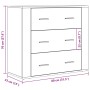 Aparador madera de ingeniería madera envejecida 80x33x70 cm by , Sideboards - Ref: Foro24-857085, Price: 104,65 €, Discount: %