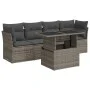 Juego de sofás jardín con cojines 5 pzas ratán sintético gris by , Garden sets - Ref: Foro24-3326091, Price: 337,60 €, Discou...