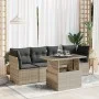 Set de sofás jardín y cojines 5 pzas ratán sintético gris claro by , Garden sets - Ref: Foro24-3326093, Price: 394,91 €, Disc...