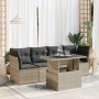 Set de sofás jardín y cojines 5 pzas ratán sintético gris claro by , Garden sets - Ref: Foro24-3326093, Price: 375,92 €, Disc...