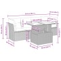 Set de sofás jardín y cojines 5 pzas ratán sintético gris claro by , Garden sets - Ref: Foro24-3326093, Price: 375,92 €, Disc...