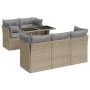 Juego de sofás jardín con cojines 6 pzas ratán sintético beige von , Gartensets - Ref: Foro24-3326100, Preis: 453,04 €, Rabat...