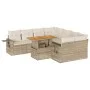 Set de sofás de jardín con cojines 9 pzas ratán sintético beige von , Gartensets - Ref: Foro24-3327131, Preis: 689,16 €, Raba...