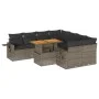 Set de sofás de jardín con cojines 9 pzas ratán sintético gris von , Gartensets - Ref: Foro24-3327133, Preis: 603,16 €, Rabat...