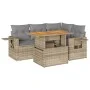 Juego de sofás jardín con cojines 5 pzas ratán sintético beige by , Garden sets - Ref: Foro24-3327146, Price: 408,41 €, Disco...
