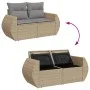 Juego de sofás jardín con cojines 5 pzas ratán sintético beige by , Garden sets - Ref: Foro24-3327209, Price: 380,99 €, Disco...