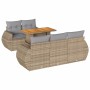 Juego de sofás jardín con cojines 6 pzas ratán sintético beige by , Garden sets - Ref: Foro24-3327216, Price: 501,35 €, Disco...