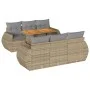 Set sofás de jardín 7 piezas y cojines ratán sintético beige von , Gartensets - Ref: Foro24-3327223, Preis: 561,14 €, Rabatt: %