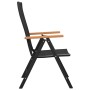 Gartenstühle 4 Einheiten aus schwarzem synthetischem Rattan von vidaXL, Gartenstühle - Ref: Foro24-313106, Preis: 266,64 €, R...