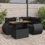 Set de muebles de jardín 5 pzas y cojines ratán sintético negro de , Conjuntos de jardín - Ref: Foro24-3327254, Precio: 386,0...
