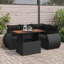 Set de muebles de jardín 5 pzas y cojines ratán sintético negro by , Garden sets - Ref: Foro24-3327254, Price: 405,42 €, Disc...