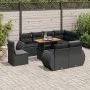 Set de sofás de jardín con cojines 9 pzas ratán sintético negro von , Gartensets - Ref: Foro24-3327275, Preis: 704,97 €, Raba...