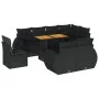 Set de sofás de jardín con cojines 9 pzas ratán sintético negro von , Gartensets - Ref: Foro24-3327275, Preis: 704,97 €, Raba...