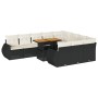 Set de sofás de jardín 11 pzas y cojines ratán sintético negro von , Gartensets - Ref: Foro24-3327311, Preis: 751,70 €, Rabat...