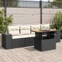 Set de muebles de jardín 5 pzas y cojines ratán sintético negro von , Gartensets - Ref: Foro24-3327318, Preis: 358,92 €, Raba...