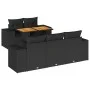Set de sofás de jardín 6 piezas y cojines ratán sintético negro von , Gartensets - Ref: Foro24-3327324, Preis: 503,66 €, Raba...