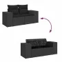 Set de sofás de jardín 6 piezas y cojines ratán sintético negro von , Gartensets - Ref: Foro24-3327324, Preis: 503,66 €, Raba...