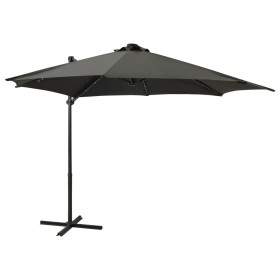 Ampelschirm mit Stange und anthrazitgrauen LED-Leuchten 300 cm von vidaXL, Sonnenschirme - Ref: Foro24-312330, Preis: 205,94 ...