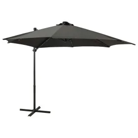 Cantilever umbrella with pole and anthracite gray 300 cm LED lights by vidaXL, Umbrellas - Ref: Foro24-312330, Price: 202,38 ...