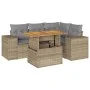 Juego de sofás jardín con cojines 5 pzas ratán sintético beige von , Gartensets - Ref: Foro24-3327370, Preis: 422,96 €, Rabat...