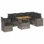 Set de sofás de jardín 7 pzas con cojines ratán sintético gris by , Garden sets - Ref: Foro24-3327385, Price: 491,82 €, Disco...