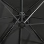 Cantilever umbrella with pole and anthracite gray 300 cm LED lights by vidaXL, Umbrellas - Ref: Foro24-312330, Price: 205,69 ...