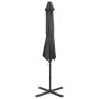 Cantilever umbrella with pole and anthracite gray 300 cm LED lights by vidaXL, Umbrellas - Ref: Foro24-312330, Price: 205,69 ...