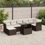 Set sofás de jardín 8 piezas y cojines ratán sintético marrón by , Garden sets - Ref: Foro24-3326204, Price: 543,58 €, Discou...
