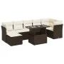 Set sofás de jardín 8 piezas y cojines ratán sintético marrón by , Garden sets - Ref: Foro24-3326204, Price: 543,58 €, Discou...