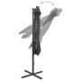 Cantilever umbrella with pole and anthracite gray 300 cm LED lights by vidaXL, Umbrellas - Ref: Foro24-312330, Price: 205,69 ...