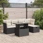 Set de sofás de jardín 6 piezas y cojines ratán sintético negro von , Gartensets - Ref: Foro24-3326137, Preis: 397,82 €, Raba...