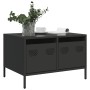 Mueble para TV acero laminado en frío negro 68x50x43,5 cm von , TV-Möbel - Ref: Foro24-851238, Preis: 77,52 €, Rabatt: %