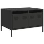 Mueble para TV acero laminado en frío negro 68x50x43,5 cm by , TV Furniture - Ref: Foro24-851238, Price: 76,76 €, Discount: %