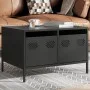 Mueble para TV acero laminado en frío negro 68x50x43,5 cm by , TV Furniture - Ref: Foro24-851238, Price: 76,76 €, Discount: %
