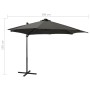 Cantilever umbrella with pole and anthracite gray 300 cm LED lights by vidaXL, Umbrellas - Ref: Foro24-312330, Price: 205,69 ...