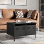 Mueble para TV acero laminado en frío negro 68x50x43,5 cm von , TV-Möbel - Ref: Foro24-851238, Preis: 77,52 €, Rabatt: %
