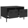 Mueble para TV acero laminado en frío negro 68x50x43,5 cm by , TV Furniture - Ref: Foro24-851238, Price: 76,76 €, Discount: %