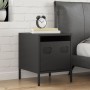 Mesita de noche acero negra 35x39x43,5 cm de , Mesitas de noche - Ref: Foro24-851244, Precio: 42,20 €, Descuento: %