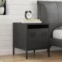 Mesita de noche acero negra 35x39x43,5 cm de , Mesitas de noche - Ref: Foro24-851244, Precio: 41,83 €, Descuento: %