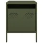 Mesita de noche acero verde oliva 35x39x43,5 cm de , Mesitas de noche - Ref: Foro24-851252, Precio: 58,46 €, Descuento: %