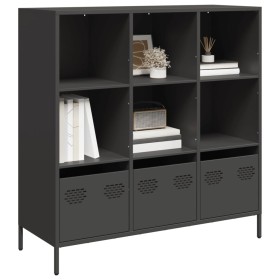 Aparador de acero negro 101,5x39x103,5 cm von , Sideboards - Ref: Foro24-851388, Preis: 121,39 €, Rabatt: %