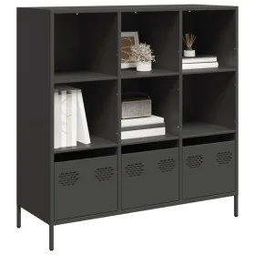 Aparador de acero negro 101,5x39x103,5 cm von , Sideboards - Ref: Foro24-851388, Preis: 120,64 €, Rabatt: %