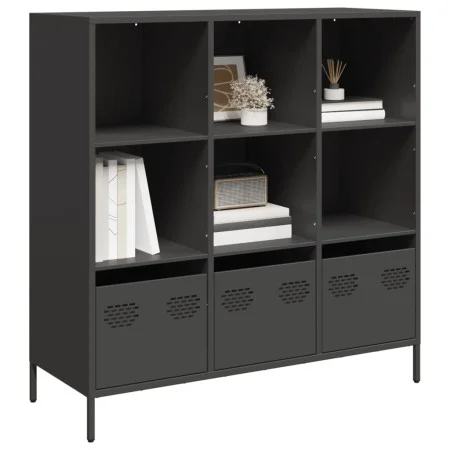 Aparador de acero negro 101,5x39x103,5 cm de , Aparadores - Ref: Foro24-851388, Precio: 120,29 €, Descuento: %