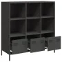Aparador de acero negro 101,5x39x103,5 cm de , Aparadores - Ref: Foro24-851388, Precio: 120,29 €, Descuento: %